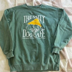 New salty dog sweatshirt (light bleach stain)